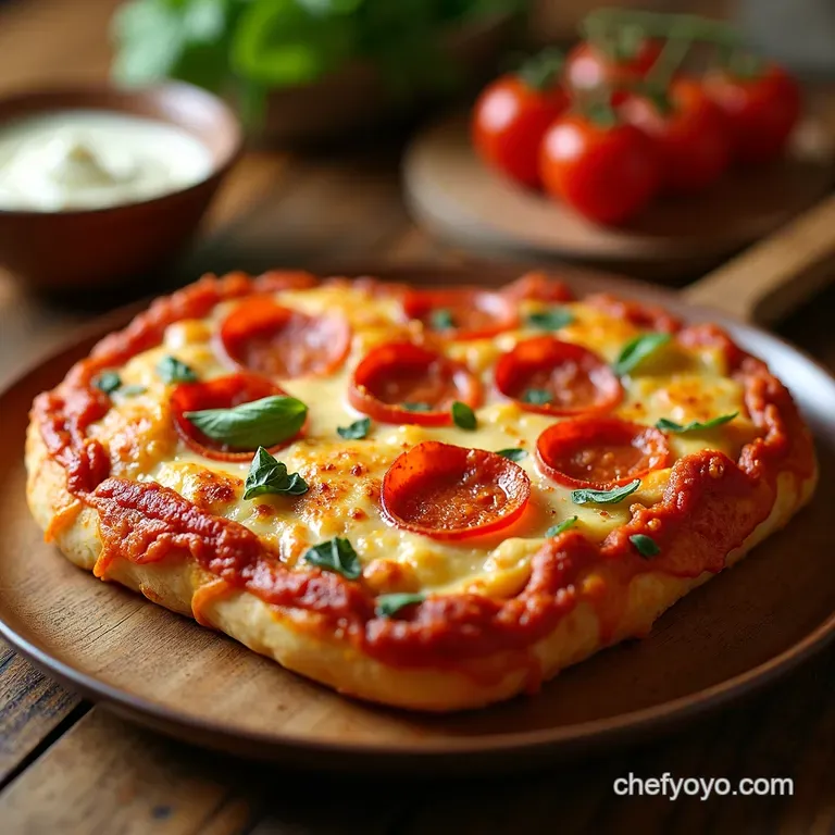 Heartshaped Pizza Pasta Bake presentation