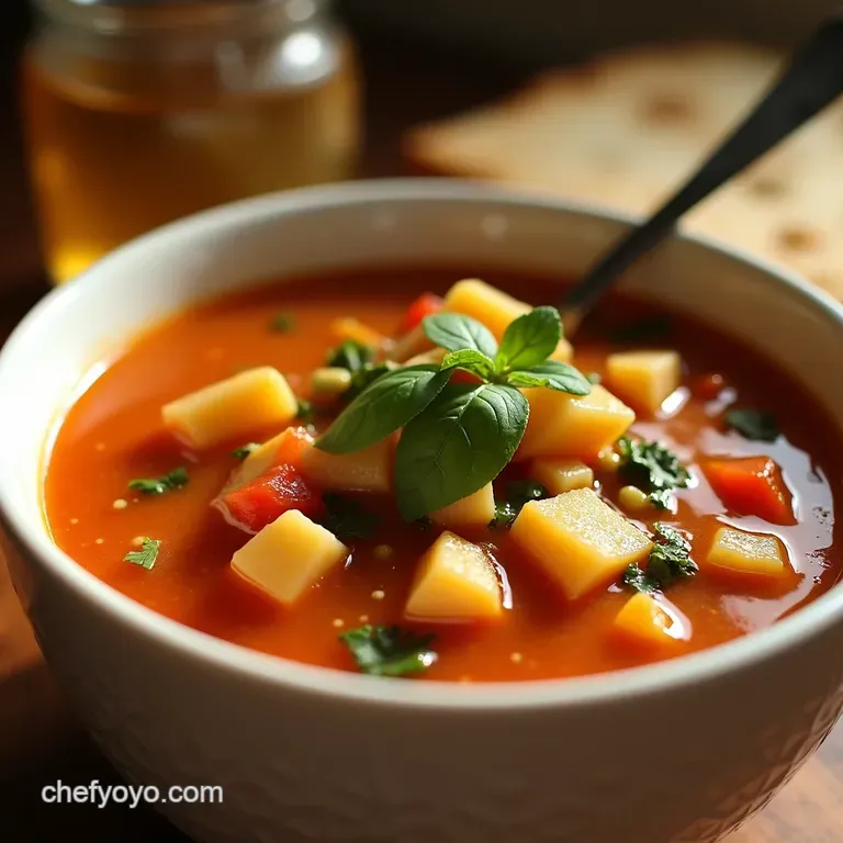 Hearty Crockpot Vegetable Soup a Veggie Patch in a Pot presentation
