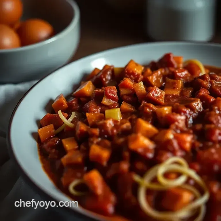 Hearty Homemade Bolognese Sauce (The Real Deal!) presentation