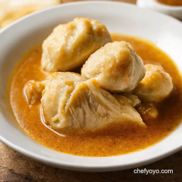 Hearty Homestyle Chicken and Dumplings presentation