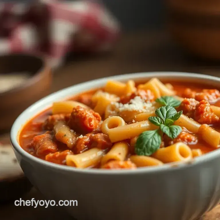 Hearty Italian Pasta Fagioli Soup