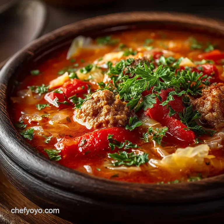 Traditional Cabbage Roll Soup Recipe Golabki No Rolling Needed