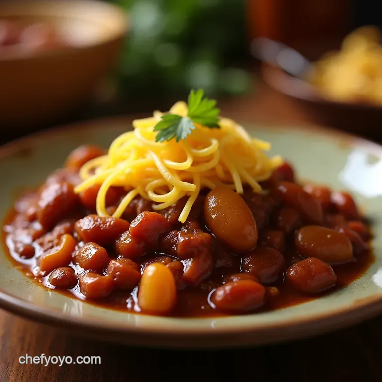 The Ranchers Delight Crowdpleasing Slowsimmered Homestyle Chili presentation