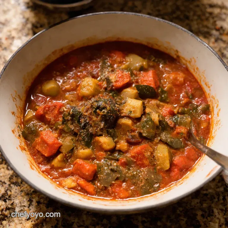 Hearty Tuscan Ribollita a Bread and Vegetable Stew presentation