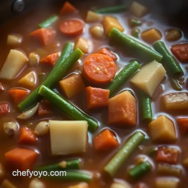 Hearty Vegetarian Minestrone Soup: a Cozy Italian Classic presentation