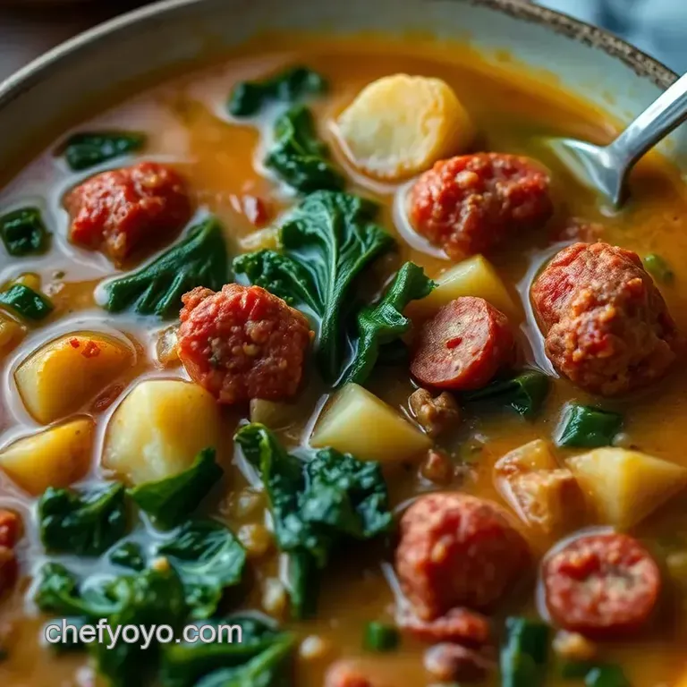 Hearty Zuppa Toscana: a Taste of Tuscany in a Bowl presentation