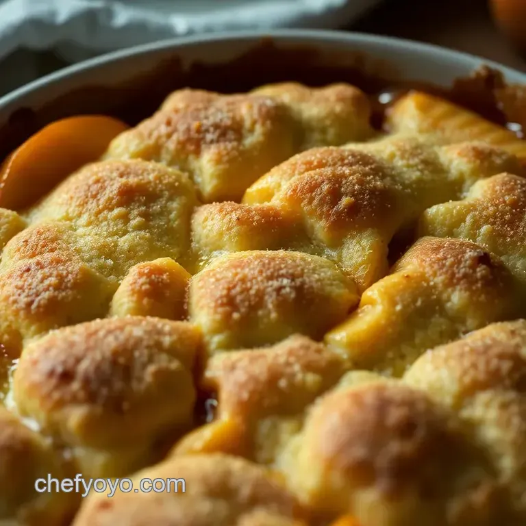 Heavenly Easy Peach Cobbler presentation