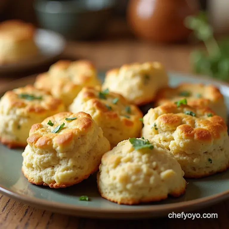 Fluffy Herb Cottage Cheese Biscuits Light Tangy and Ready in a Dash presentation