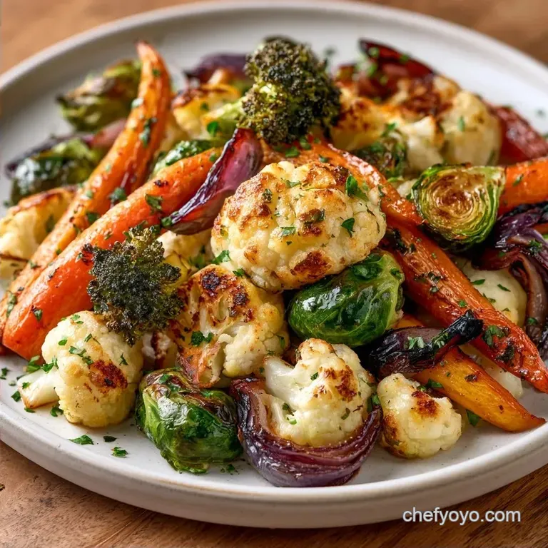 Herb Roasted Vegetable Bowl: Caramelized and Wholesome