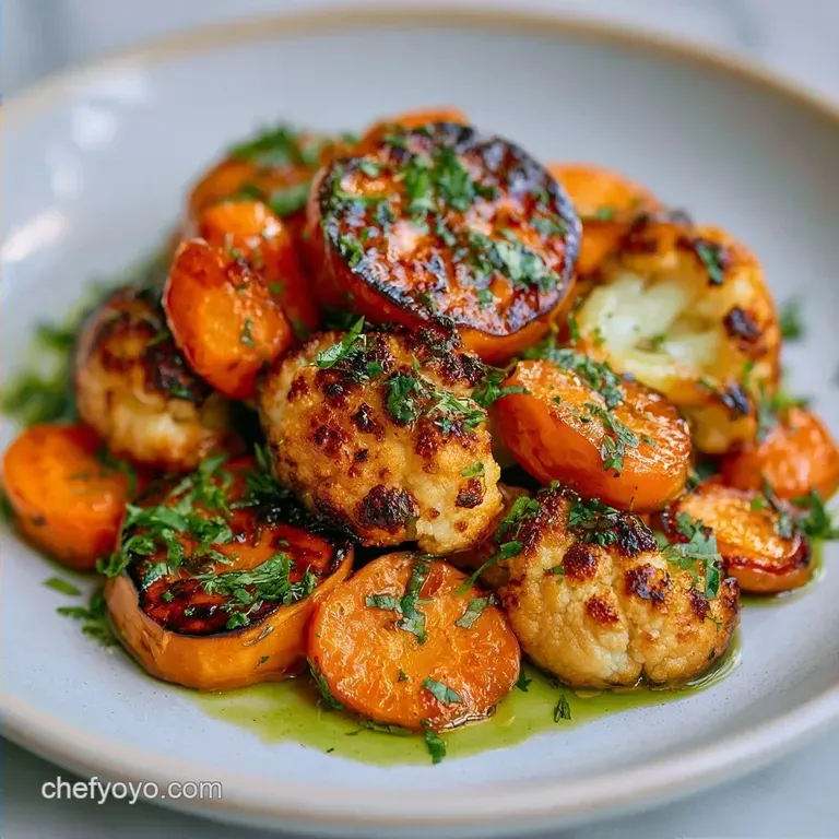 Fresh Herb Veggie Bowl: Roasted and Creamy