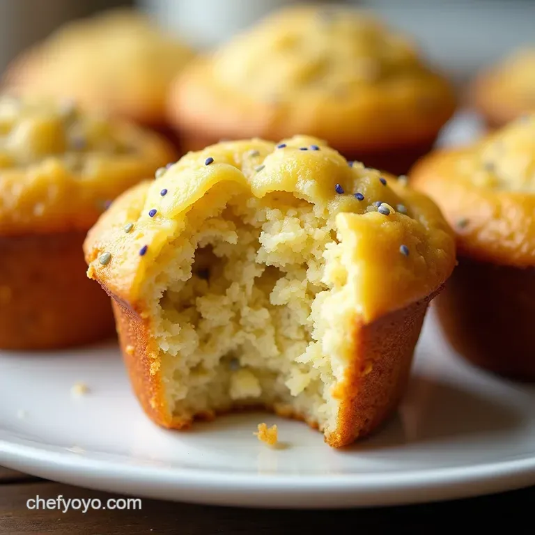 The Sunshine Bake Zesty Lemon Poppy Seed Cottage Cheese Muffins