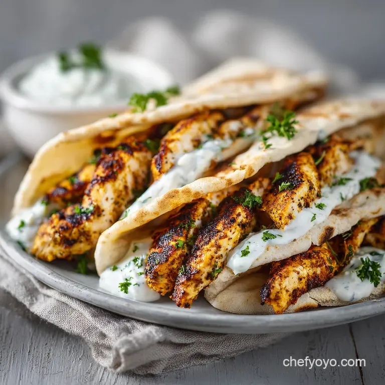 Authentic Greek Chicken Gyros: Charred and Tender