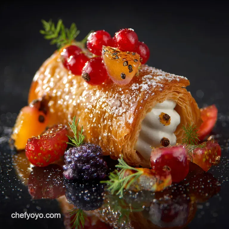 Passion Flakies: Tropical Pastry Dessert with Light Cr&egrave;me P&acirc;tissi&egrave;re