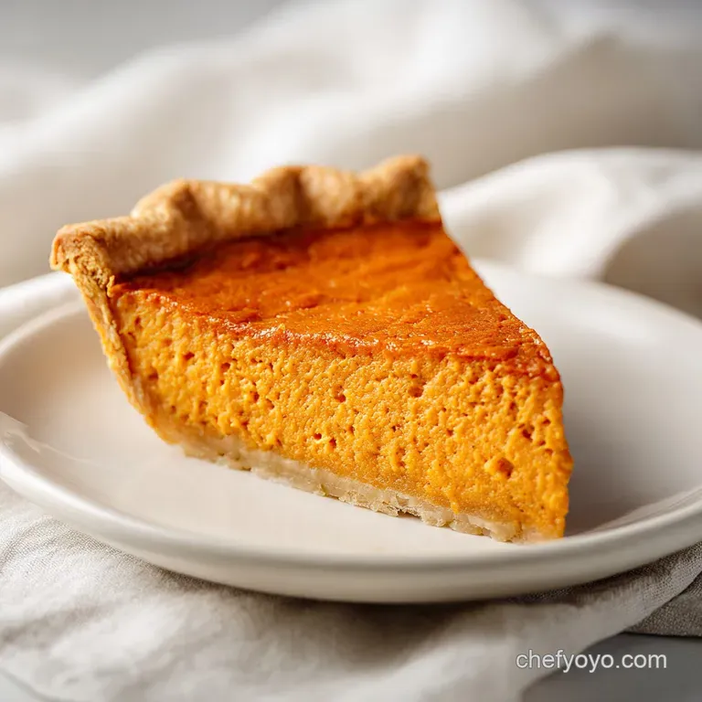 Elegant slice of burnt-orange custard topped with a swirl of fluffy white cream on a minimalist slate platter.