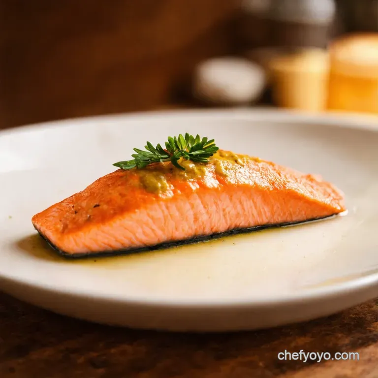 Honey Mustard Glazed Salmon Lazy Night Delight presentation