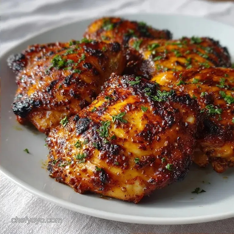 Easy Indian Spiced Chicken Thighs: Charred and Juicy