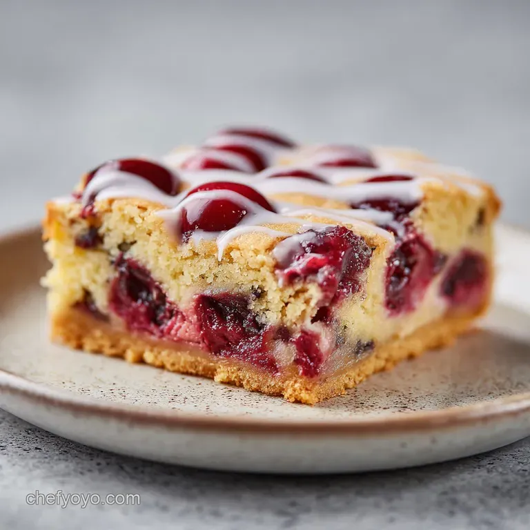 Irresistible Cherry Pie Bars With Sweet Glaze