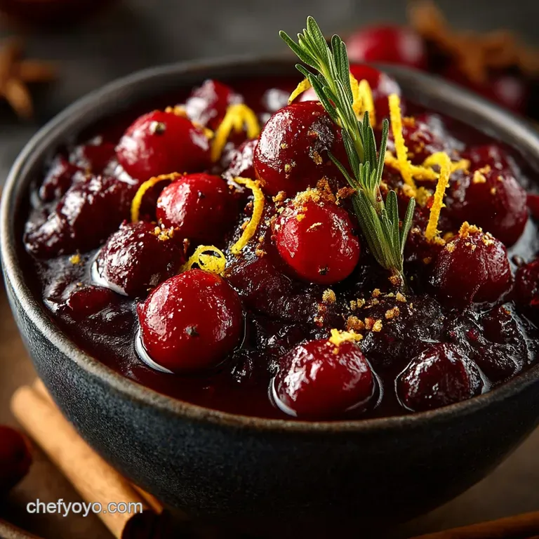 JewelBright Homemade Cranberry Sauce with Orange Zest Cinnamon