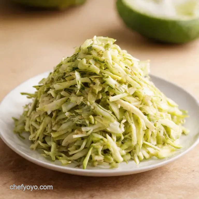 Jicama Slaw A Crunchy Zesty Delight presentation