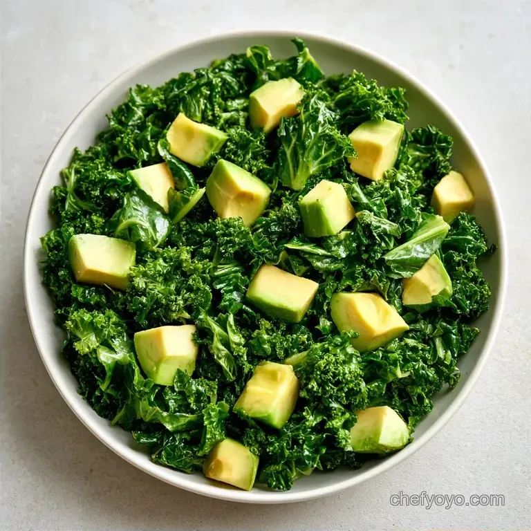 Massaged Kale Avocado Salad in 15 Minutes