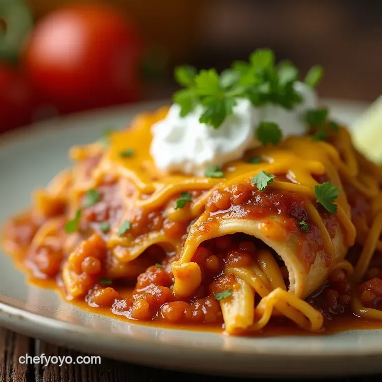 Slowcooked Keto Fiesta Effortless Crockpot Shredded Enchilada Chicken presentation