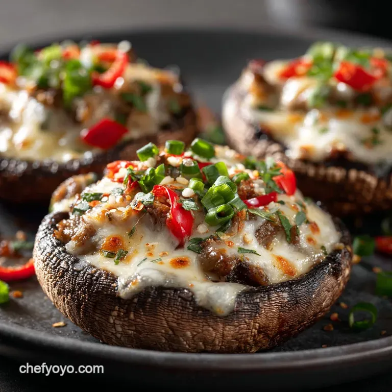 Philly Cheesesteak Stuffed Portobello Mushrooms The Ultimate Keto Comfort Food