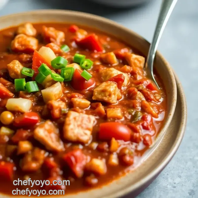 Kickin Chicken Chili: Comfort Food Elevated presentation