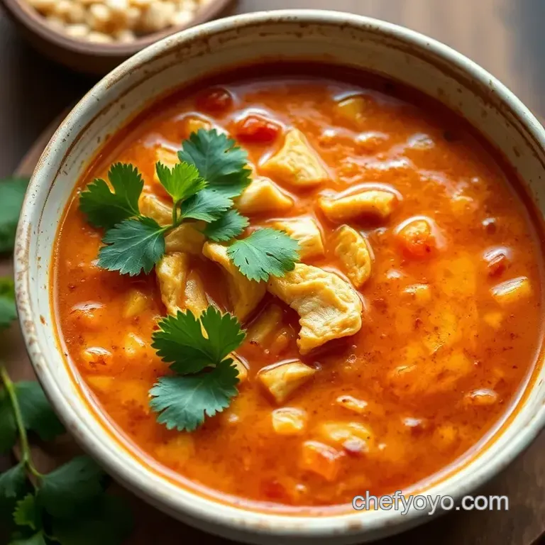 Kickin Chicken Tortilla Soup presentation