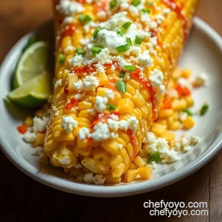 Kickin Mexican Street Corn (Elote) presentation