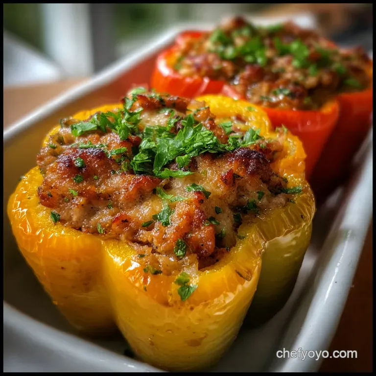 Turkey Stuffed Peppers: Savory Lean Dinner