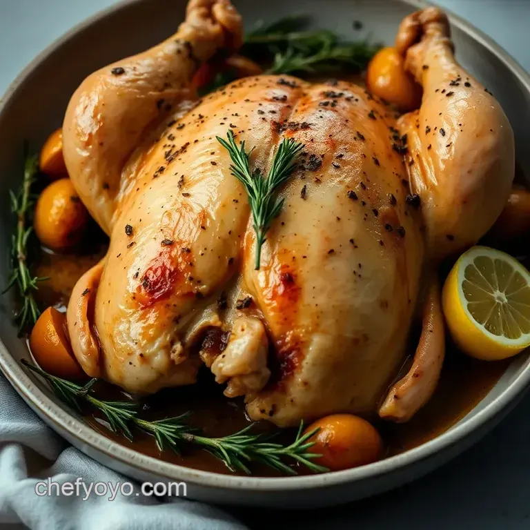 Lemon Herb Roasted Chicken with Crispy Potatoes presentation