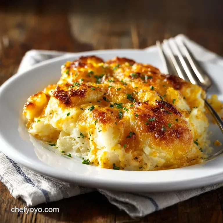The Great British Side Dish Lightenedup Cheesy Potato Casserole presentation