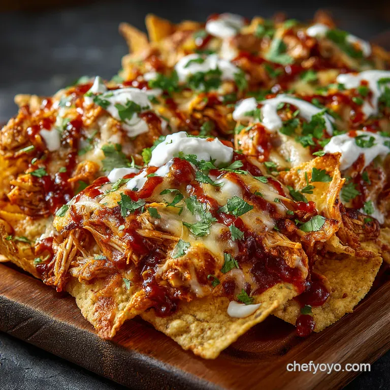 Loaded Bbq Chicken Nachos the Ultimate Game Day Feast presentation