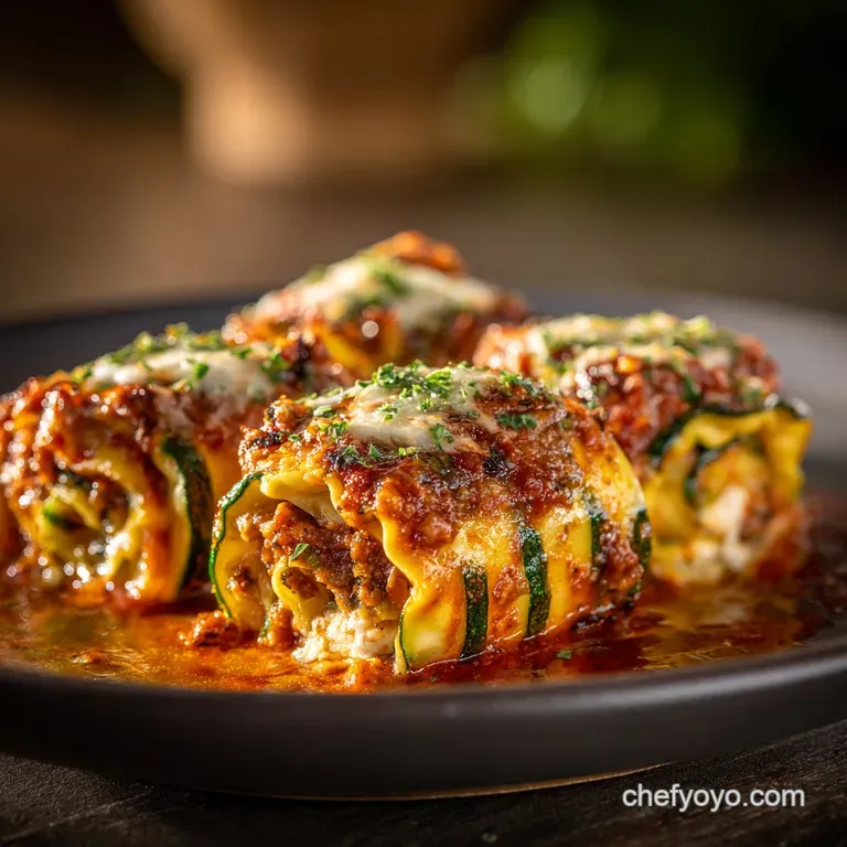 Sunshine Zucchini Lasagna Rolls GlutenFree