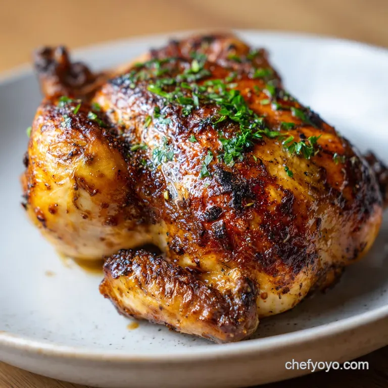 Mahogany Roasted Half Chicken