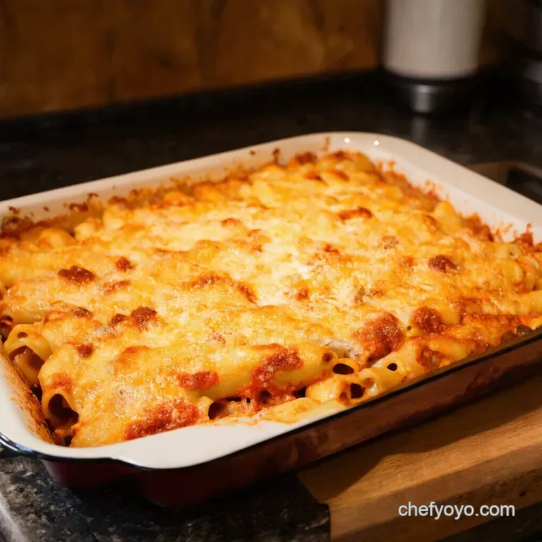 Mama Mia the Ultimate Classic Baked Ziti presentation