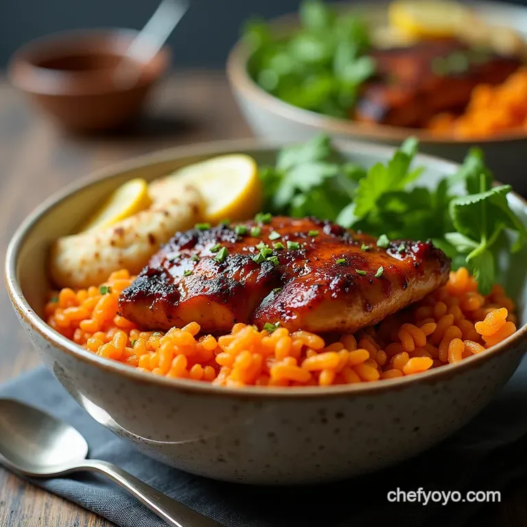 MapleChipotle Glazed Chicken and Roasted Sweet Potato Rice Bowls
