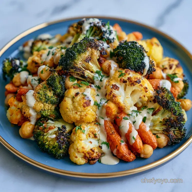 Maple Tahini Veggie Bowl: Roasted and Nutty