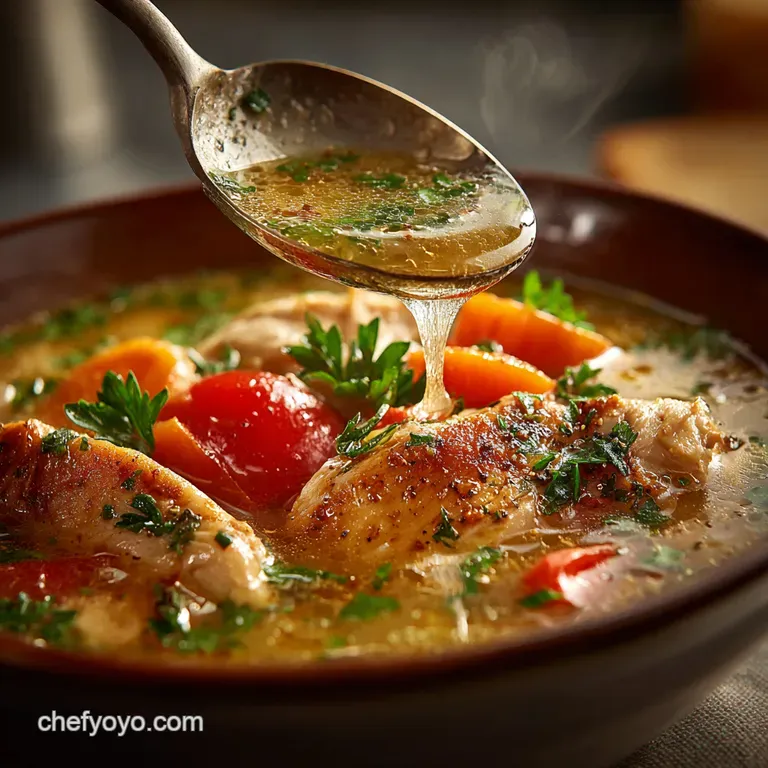 Marry Me Chicken Soup a Creamy Comforting Love Potion presentation