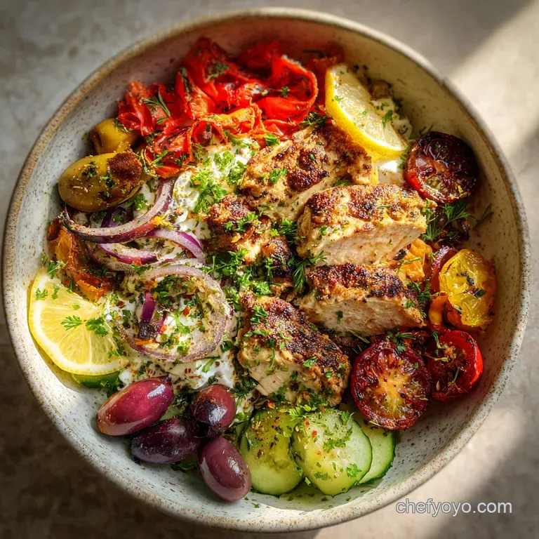 Mediterranean Chicken Bowl: Zesty Charred Protein