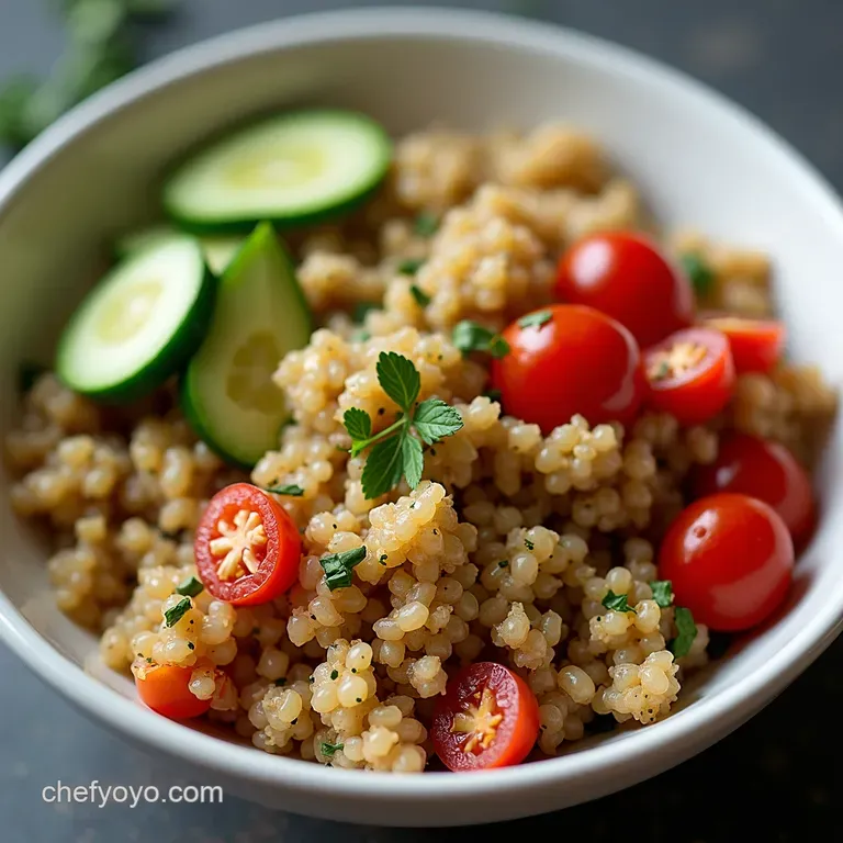 Mediterranean Quinoa Bowl with LemonHerb Chicken