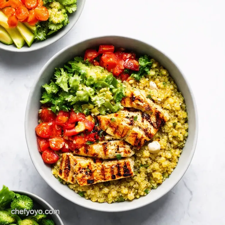 Mediterranean Quinoa Power Bowl with Grilled Halloumi