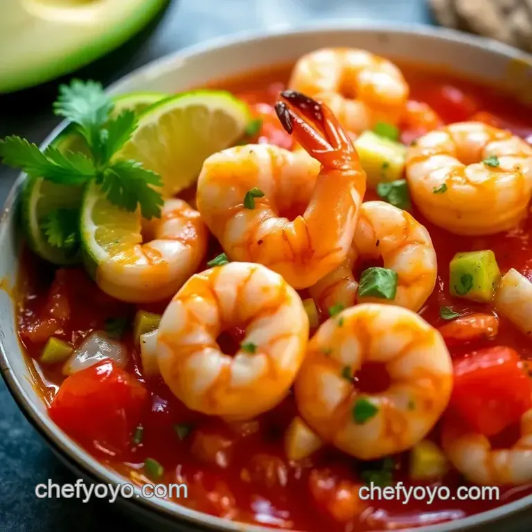 Mexican Shrimp Cocktail Fiesta presentation