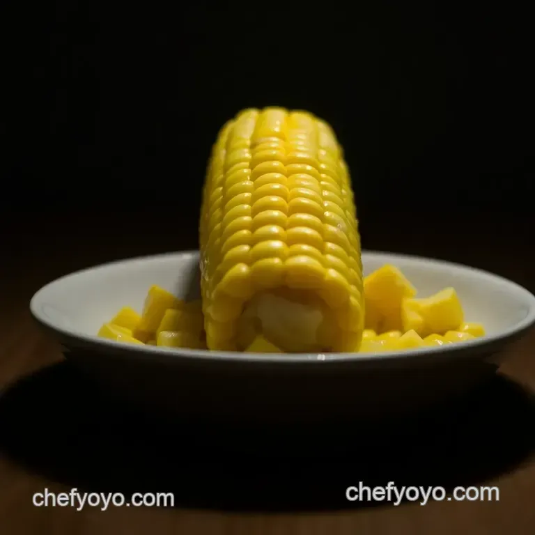Microwave Magic: Perfectly Cooked Corn on the Cob presentation
