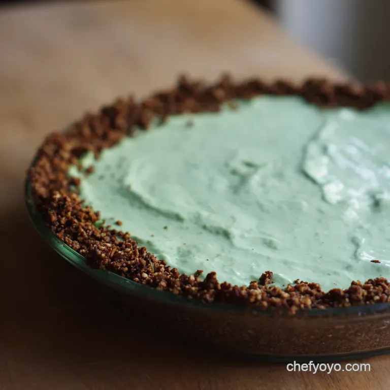 Minty Marvel Grasshopper Pie a Refreshing Retro Treat presentation