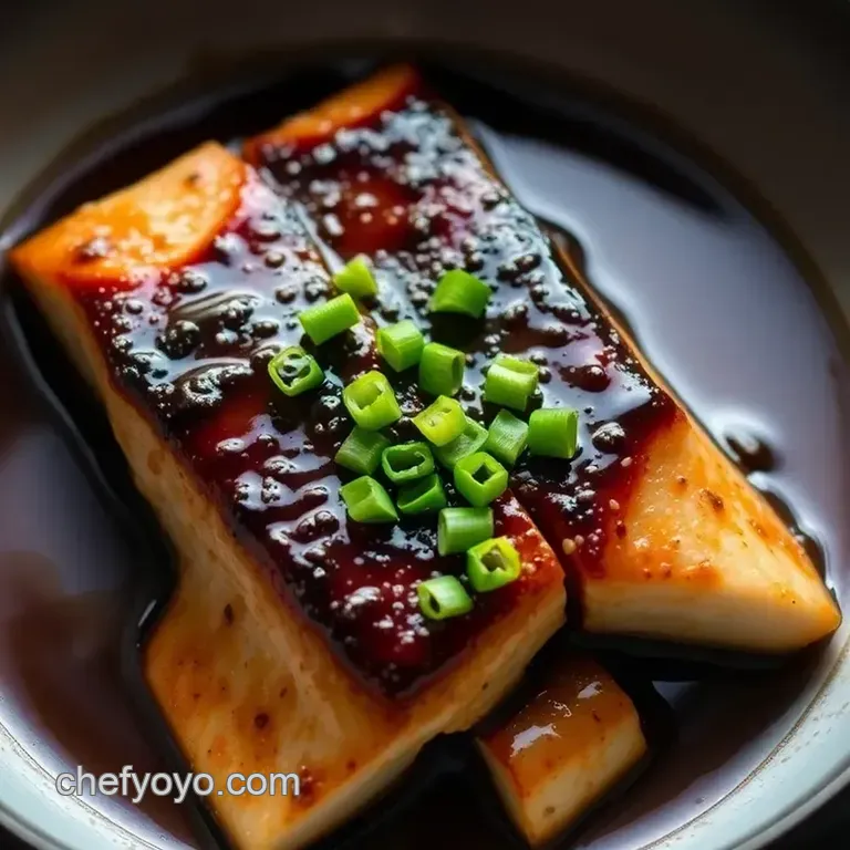 Miso-Glazed Black Cod: A Flavorful Fusion of Umami and Elegance presentation