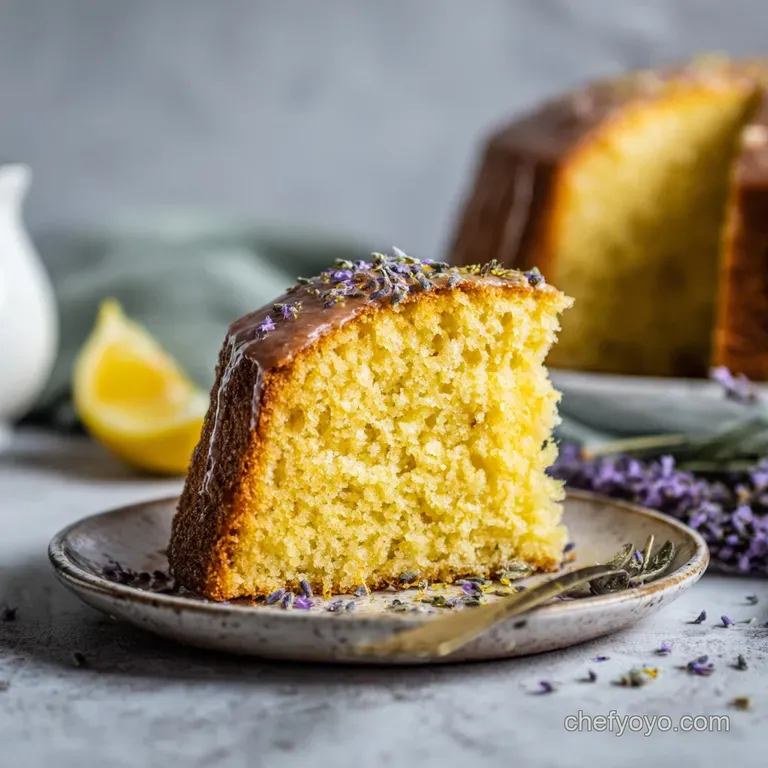 Lemon Lavender Cake Recipe: Moist & Zesty