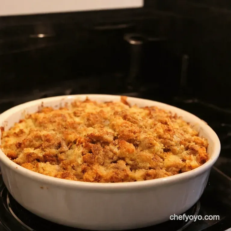 Moms Stovetop Turkey Stuffing presentation