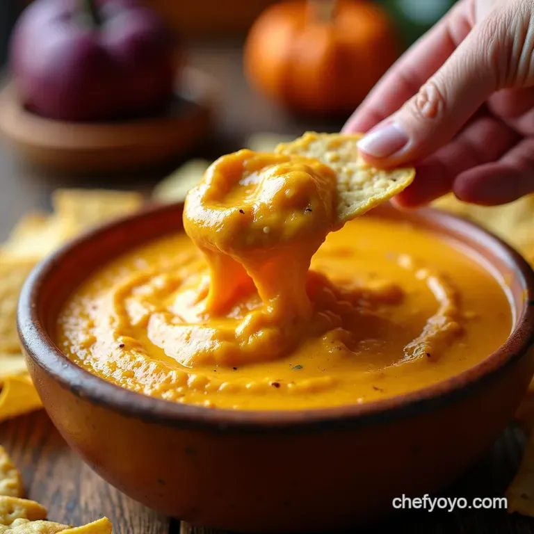 Monster Mash Queso Dip with Tombstone Tortilla Chips presentation
