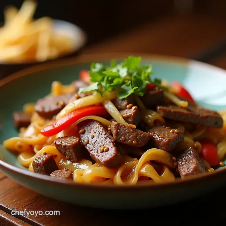 Moo Shu Beef a Cracking Chinese Classic presentation